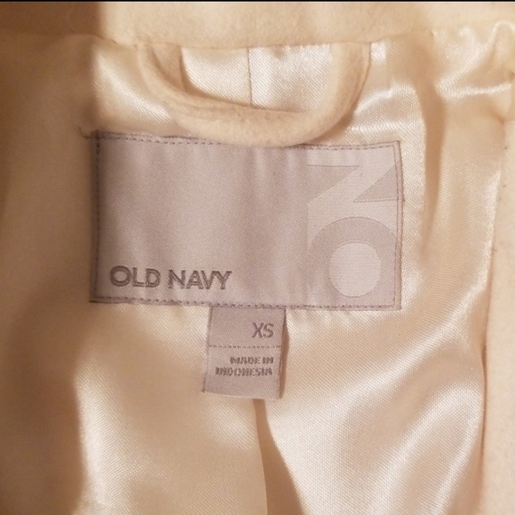 Old Navy XS Ivory Pea Coat - Picture 3 of 7